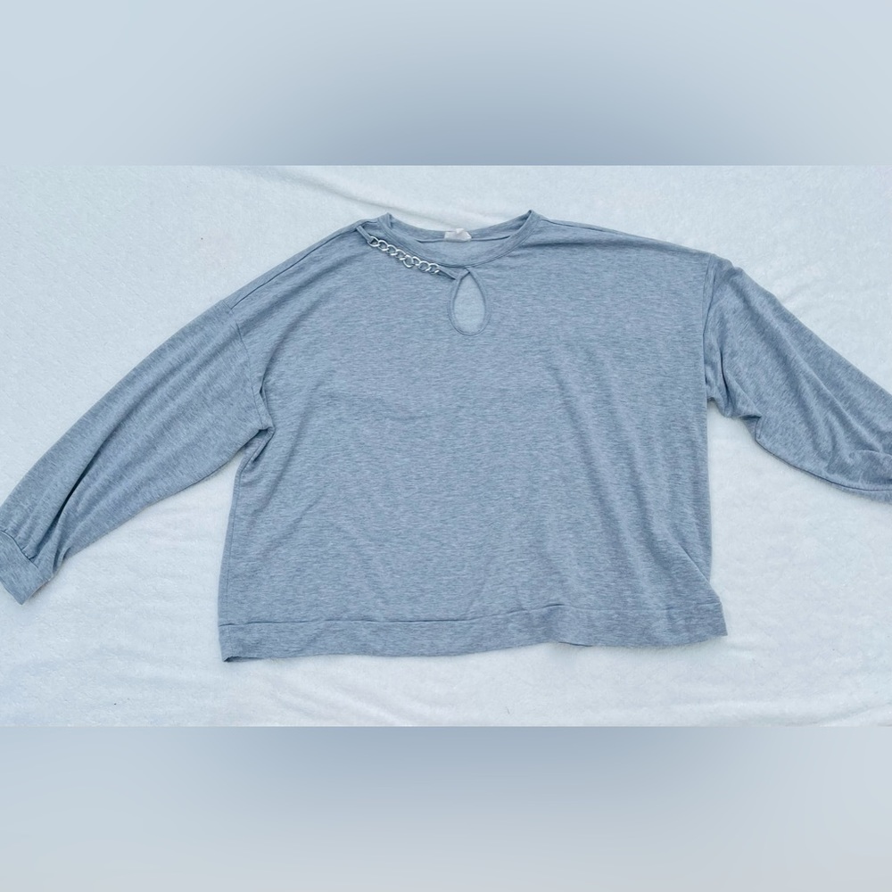 COMO BLU Plus Size Long Sleeved Top